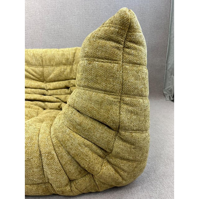 Ligne Roset Set of Vintage Yellow Two Corners Modular Sofa from Ligne Roset Togo For Sale - Image 4 of 13