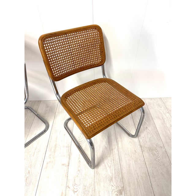 Model B32 Cesca Chairs by Marcel Breuer for Thonet, 1970s, Set of 4 For Sale - Image 16 of 18