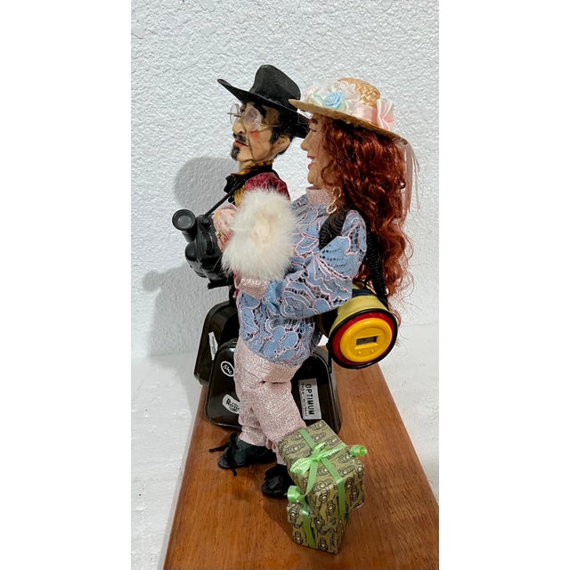 Magda WattsHungarian Israeli Tourists Diorama Folk Art Doll Judaica Sculpture Magda Watts For Sale - Image 10 of 12