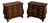 Henredon Chinese Chippendale Style Pair of Mahogany Bombe Chests For Sale