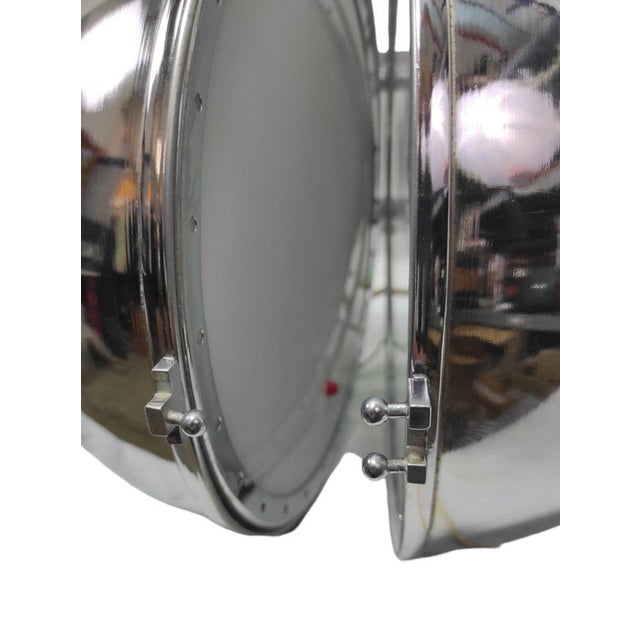 Metal Chromed Metal Sphere Table Lamp, 1970s For Sale - Image 7 of 10