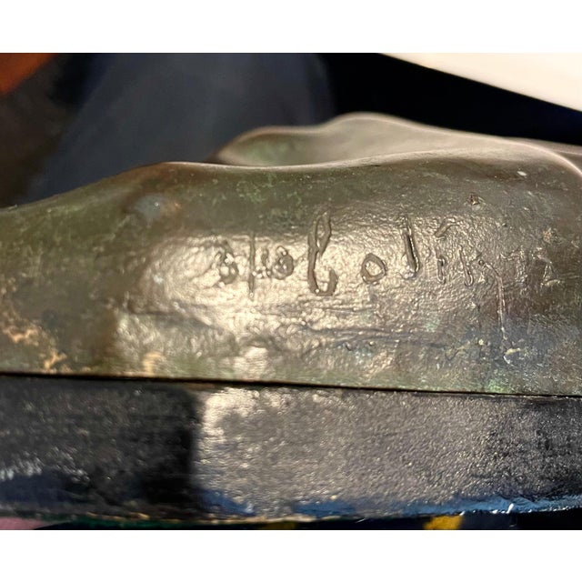 Colin Webster Watson, Large Bronze Modernist Biomorphic Sculpture Sleeping Dog Colin Webster Watson, 1973 For Sale - Image 4 of 18