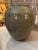 1980s Vintage Rustic Weathered Look Green Glazed Pottery Vase For Sale In Saint Louis - Image 6 of 6
