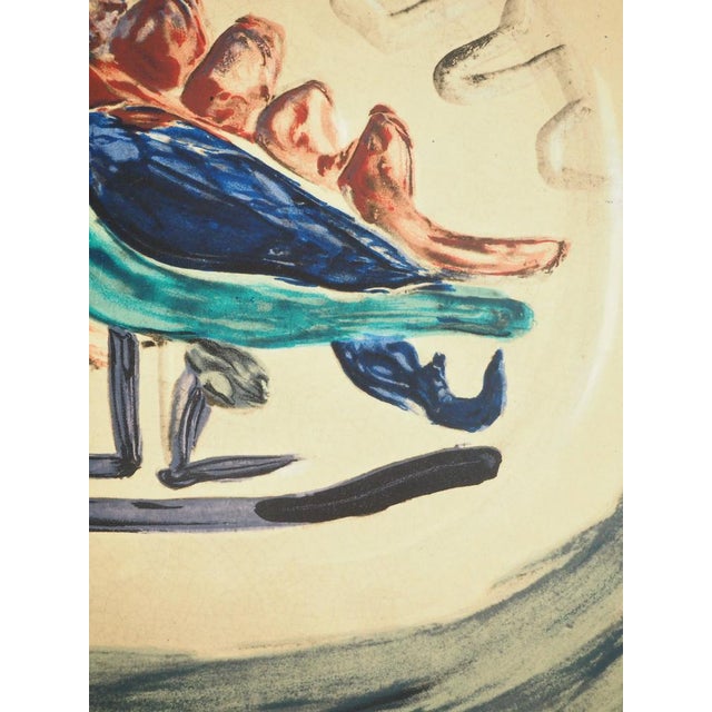 Pablo Picasso, Madoura Ceramics, Colorful Bird, Lithograph Poster For Sale - Image 4 of 6