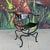 This is a classic Italian wrought iron and brass savonarola chair. Perfectly worn hand tooled leather seat and very nice...
