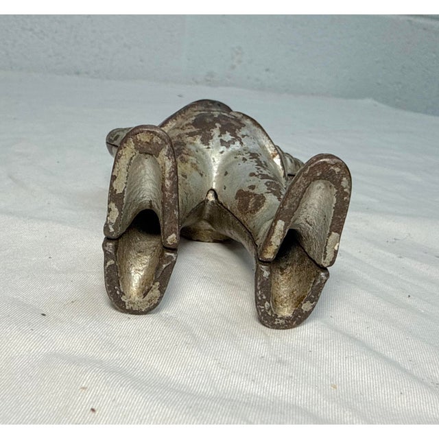 Gray Antique Rare Original Foxy Grandpa Cast Iron Hubley Coin Still Bank 1900 For Sale - Image 8 of 10