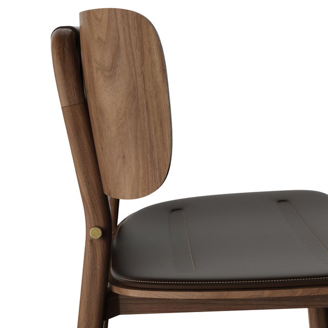 Contemporary Arthur Dining Chair by Wood Tailors Club For Sale - Image 3 of 18