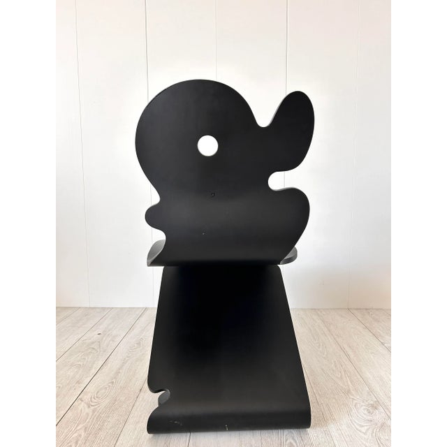 Very rare Panton Mod chair: Pantonic 5000 in black beech. In 1992 Verner Panton designed three models 5000, 5010, 5020...