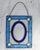 Metal Vintage Stained Glass Window Hanging W/ Wheat Motif For Sale - Image 7 of 10