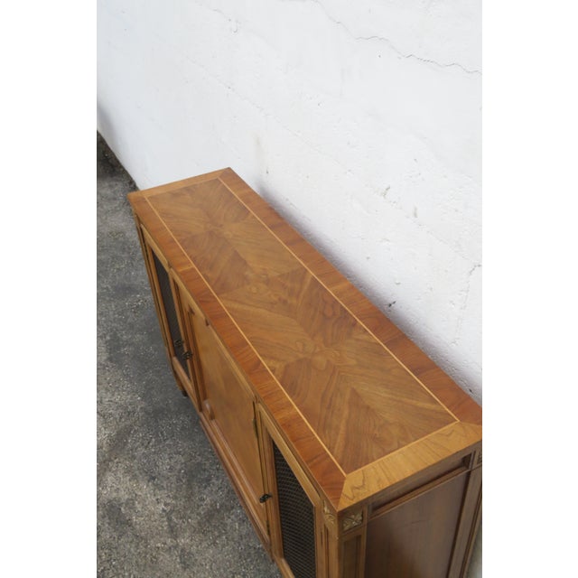 Mid Century Modern Narrow Sideboard Buffet Tv Media Entry Console Table 6275 For Sale - Image 9 of 18
