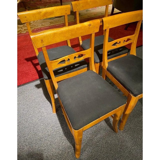 Biedermeier Chairs, 1860, Set of 4 For Sale - Image 5 of 12
