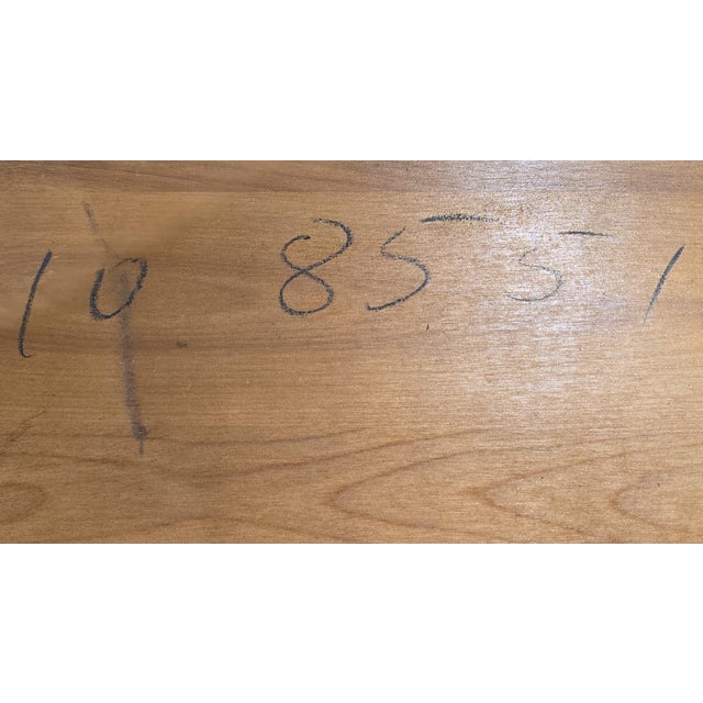 Professionally Refinished Large Ethan Allen Solid Maple Drop Leaf Coffee Table, C. 1970s For Sale In Boston - Image 6 of 12