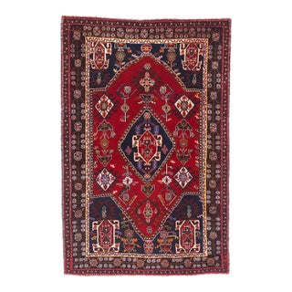 Vintage Persian Qashqai Rug, 03'05 X 05'02 For Sale