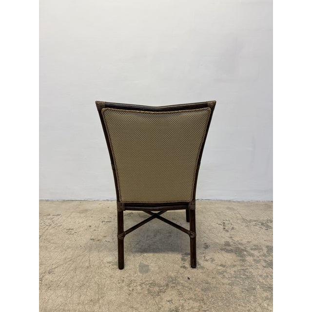 Wood Mid-Century McGuire Bamboo and Fabric Lounge Chair, 1970s For Sale - Image 7 of 12