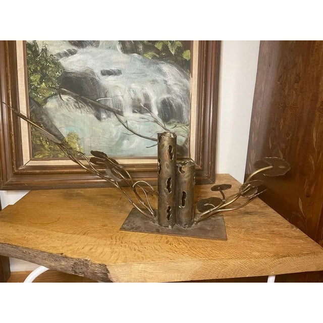 1970s Vintage Brutalist Mid-Century Modern Brass Sculpture For Sale In Seattle - Image 6 of 10