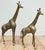 Metal Vintage Stately Brass Giraffe Statues, a Pair For Sale - Image 7 of 8