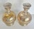 Art Deco Early 20th Century Pair of Art Deco Gold Striped Glass Decanters For Sale - Image 3 of 12