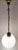 Vintage Italian Pendant Lamp with White Patterned Glass Shade, 1980s For Sale - Image 3 of 9