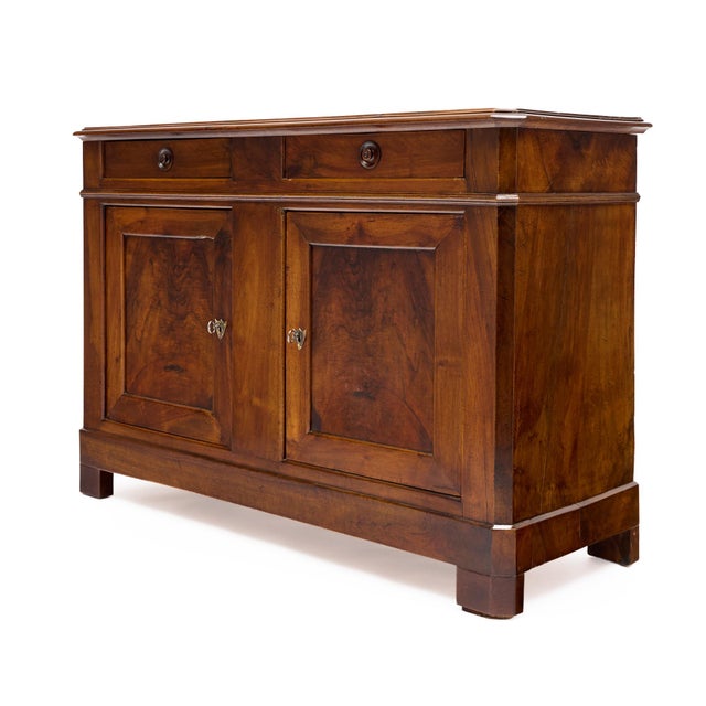 Antique Walnut, Restauration Period Buffet, French For Sale - Image 4 of 9