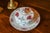 Late 19th Century Antique Villeroy & Boch Dresden Cheese Dome With Underplate Red Poppy Thorny Vine Ceramic Butter Dish Late 19th C. German Pottery For Sale - Image 5 of 8