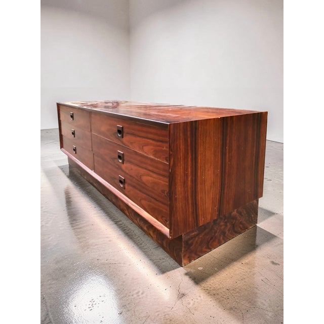 Danish Sideboard by Erik Brouer for Brouer Møbelfabrik, Denmark, 1972 This elegant Danish sideboard was designed by Erik...