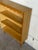 Vintage Oak Bookcase With 3 Open Shelves Scalloped Top Trim and Tapered Legs Denmark 1960s For Sale - Image 4 of 9