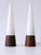 Mid-Century Modern Mid-Century Modern Opaline Glass & Teak Table Lamps, Scandinavia, 1960s, Set of 2 For Sale - Image 3 of 18