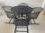 Woodard Briarwood Collection Wrought Iron Four Barrel Cantilever/Rocker Chairs and Table Set For Sale - Image 10 of 10