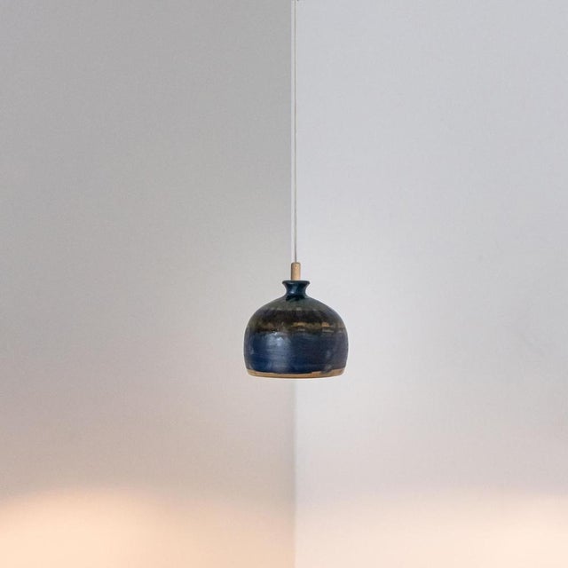 Small Ceramic Pendant Light, Denmark, 1970s For Sale - Image 10 of 15