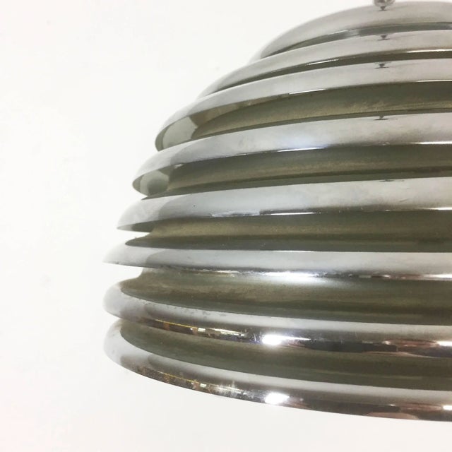 German Chrome Hanging Pendant Lamp by Kazuo Motozawa for Staff, 1960s For Sale - Image 10 of 11