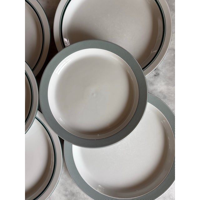 Mid-Century Modern Late 20th Century Set of Green Dansk Bistro Dinner Plates For Sale - Image 3 of 12