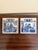 Dutch Delft Blue and White Porcelain Tiles With Heraldic Coat of Arm, Set of 9 For Sale - Image 12 of 15