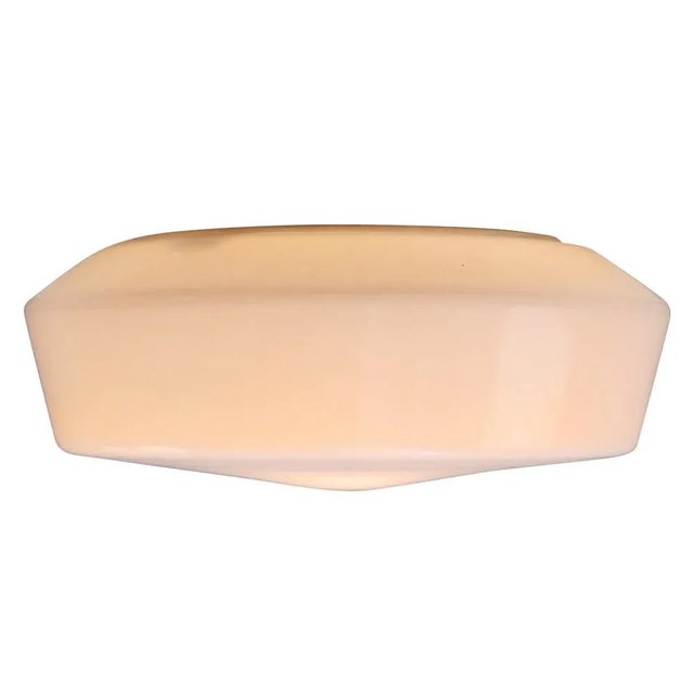 Bauhaus Vintage White Opaline Glass Wall Lamp by Rudolf Zimmermann for RZB For Sale - Image 3 of 10