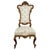 Antique Rococo Revival French Giltwood Armchair with Floral Upholstery For Sale - Image 4 of 11