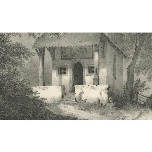 After Jules Louis Frédéric Villeneuve, Chapelle de Küsnacht, William Tell Scene, 1825, Lithograph For Sale - Image 5 of 9