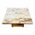 Hollywood Regency Vintage Mid 20th Century Italian Neoclassical Fluted Wood & Breccia Marble Coffee Table For Sale - Image 3 of 8