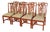 Set of 8 Mahogany Chippendale Style Dining Chairs by Harden For Sale