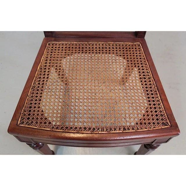 Brown Antique Mahogany Dining Chairs, Set of 6 For Sale - Image 8 of 9