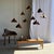Small Organic Teak Pendant Light with Hat, 1980s For Sale - Image 9 of 18