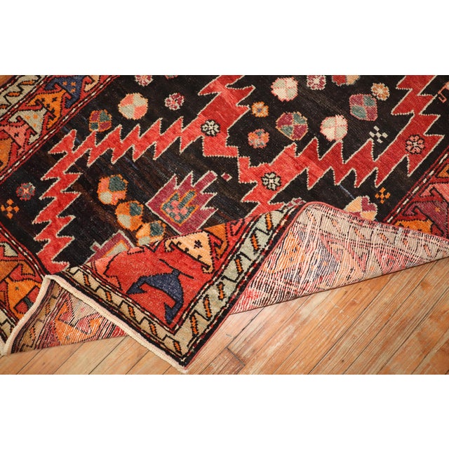 Textile Antique Karabagh Runner, 3'10'' X 8'4'' For Sale - Image 7 of 9
