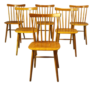 Bistro Chairs from Ton, 1970s, Set of 6