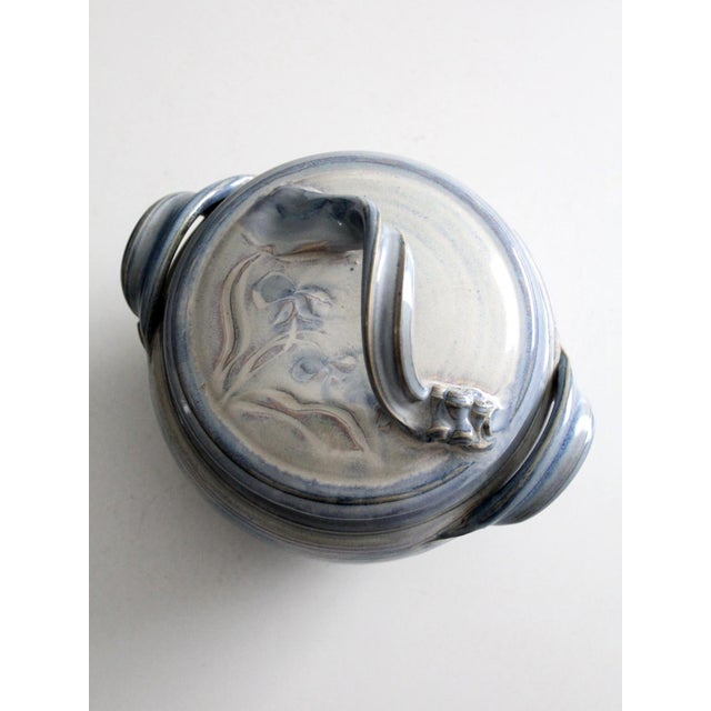 Vintage Studio Pottery Bowl With Lid For Sale - Image 12 of 15
