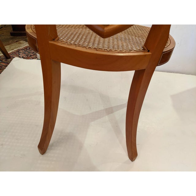 Adams Style Armchairs With Caned Seats -A Pair For Sale - Image 9 of 12