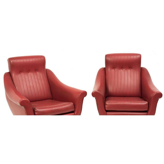 Set of Vintage italian Armchairs, 1950s For Sale - Image 4 of 5