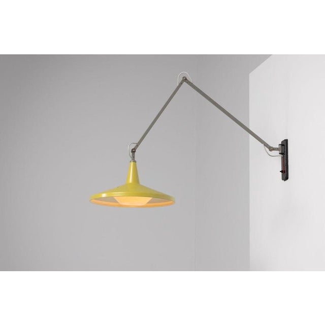 1950s 4050 Panama Wall Lamp by Wim Rietveld for Gispen, 1955 For Sale - Image 5 of 18