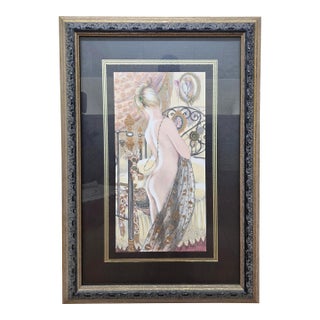 Mary Vickers "Think of Me" Signed Mid-Century British Art For Sale