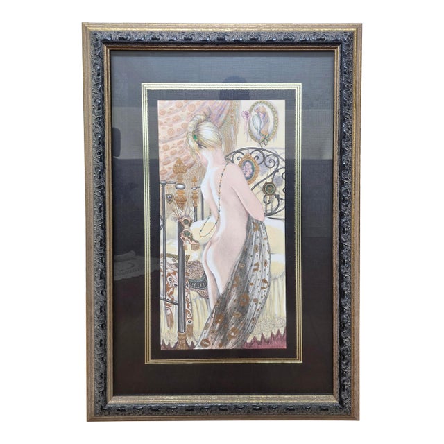 Mary Vickers "Think of Me" Signed Mid-Century British Art For Sale