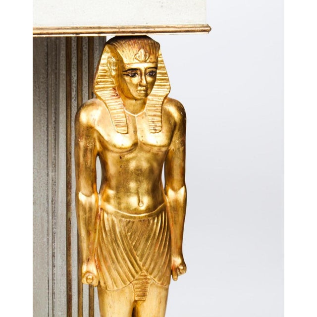 French Empire Style Painted Console Table, Mid-20th-Century For Sale - Image 4 of 18