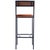 Lazarus 31.5 in. Seat Height Leather and Metal Bar Stool, Industrial Chic For Sale In Chicago - Image 6 of 11