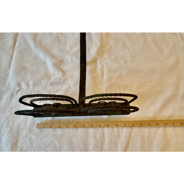 Late 18th Century American Colonial Hand-Forged Wrought Iron Rotary Toaster For Sale - Image 11 of 12